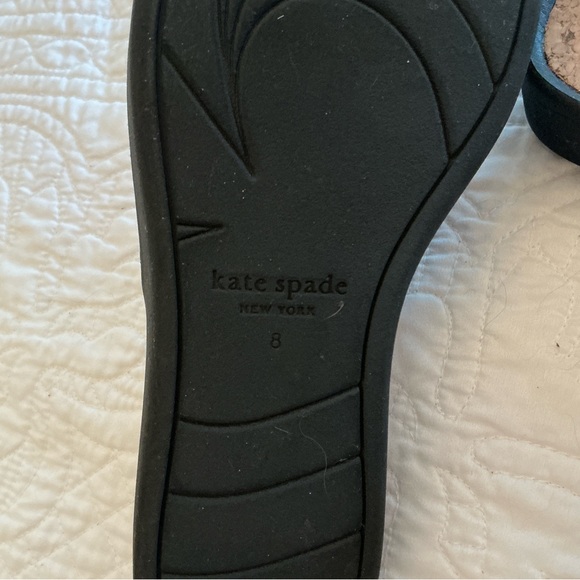 Kate Spade Black and White Geometric Sandals - Picture 5 of 6